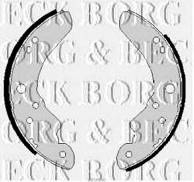 BORG & BECK bbs6006 -  Комплект тормозных колодок